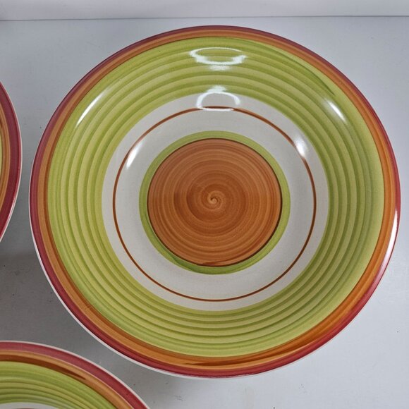 Pier 1 Valencia Soup Cereal Bowl Set of 3 Spiral Design 8.25 Inch - Picture 4 of 10